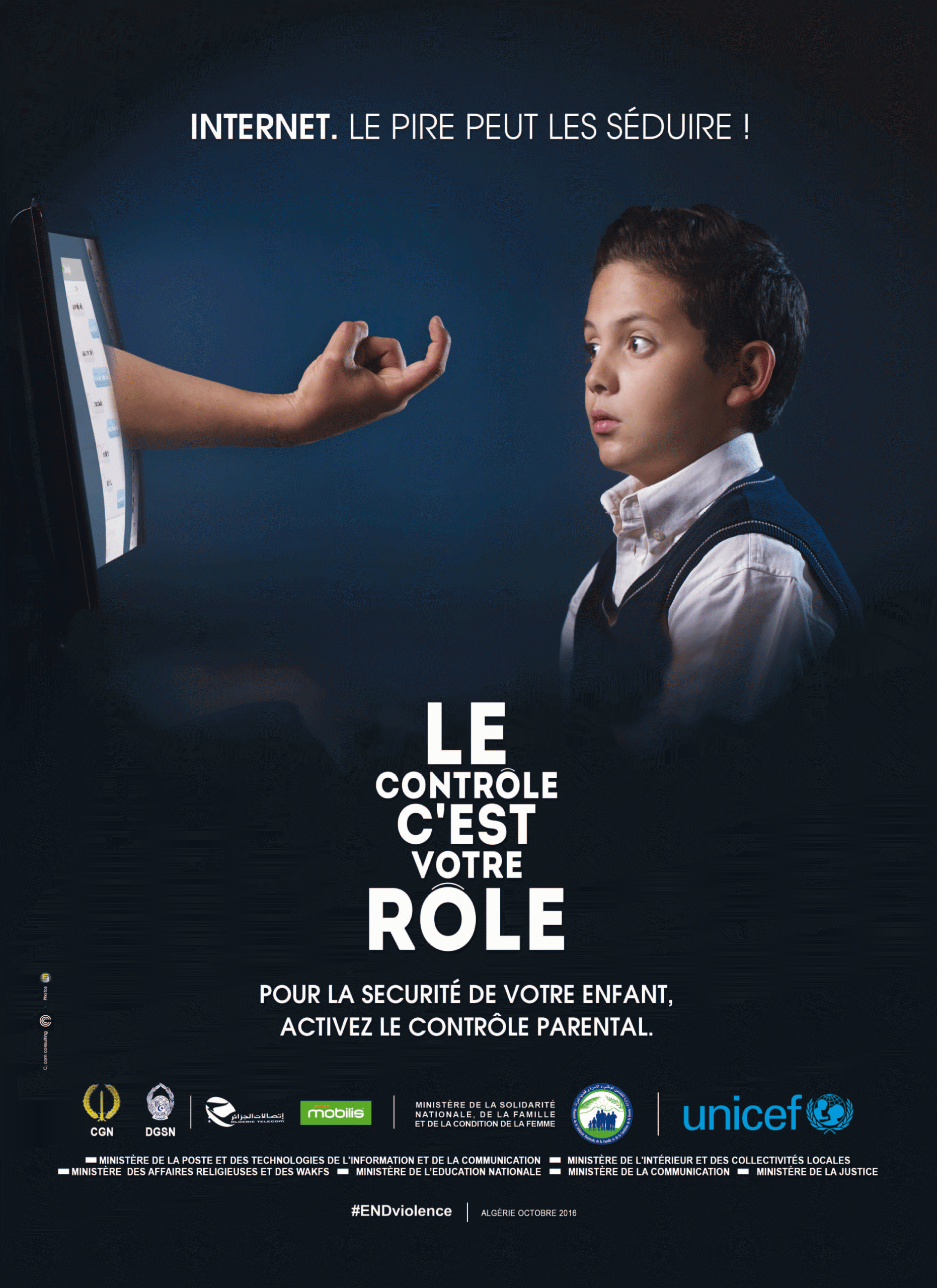 , Campagne de communication pour protéger les enfants des risques internet