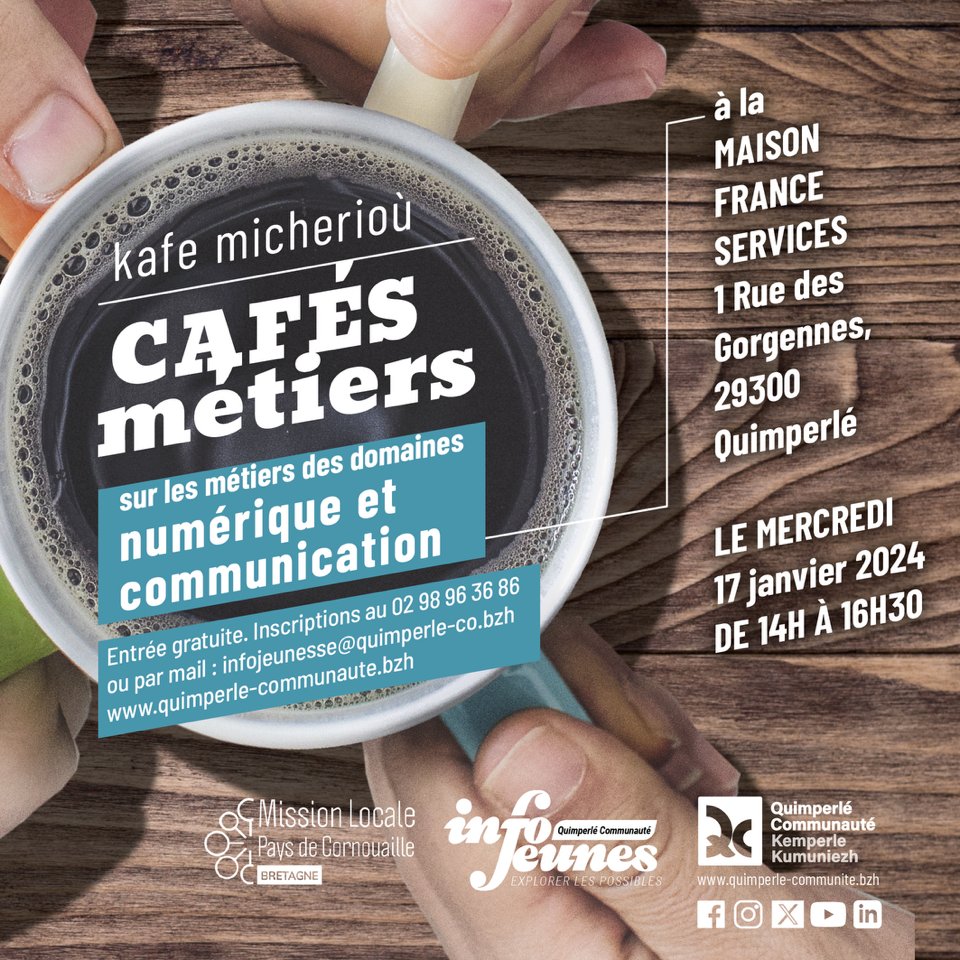 , Quimperlé. Le numérique et la communication au café métiers