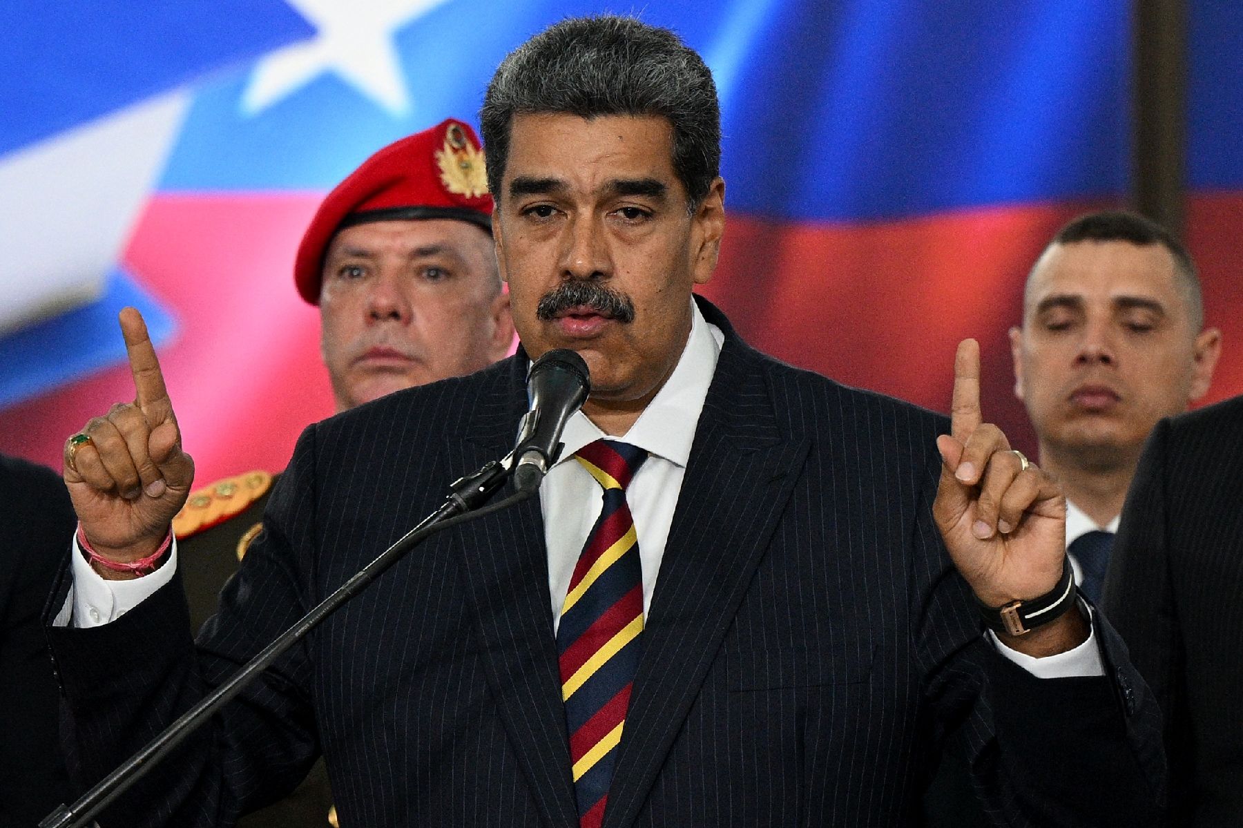 Le président du Venezuela Nicolas Maduro le 9 août 2024 à Caracas
