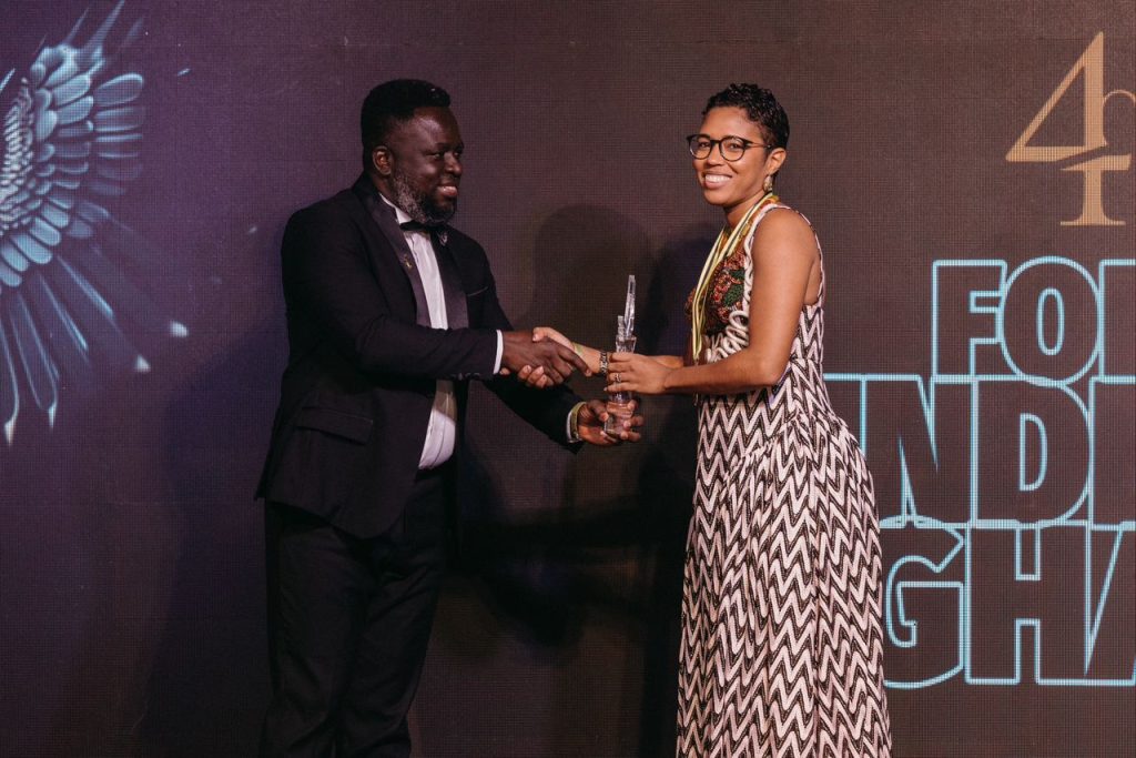 Frances Quarcoopome, directrice générale de la société JamJar, remporte des