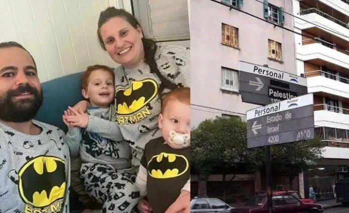 La famille israélienne Bibas , Polémique en Argentine sur le renommage de la rue Palestine en hommage à une famille israélienne