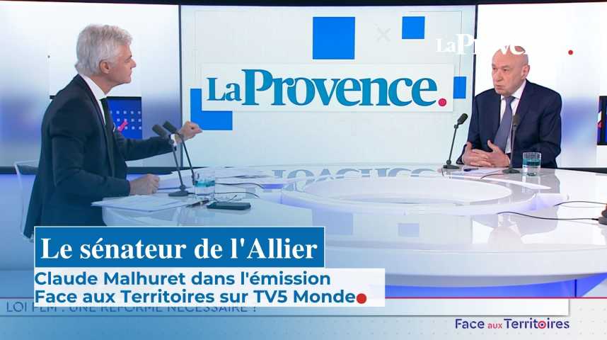 , Le sénateur de l’Allier Claude Malhuret dans l’émission Face aux Territoires sur TV5 Monde
